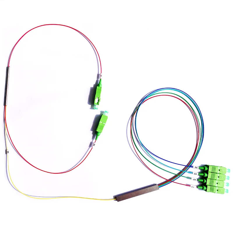 Fiber Optic PLC Splitter 1×4 to FBT Coupler