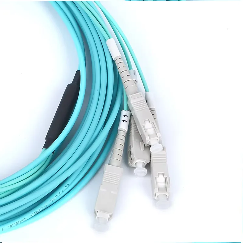 OM4 MPO/UPC to SC/UPC Low Loss Preterminated Jumper mpo fiber patch cord