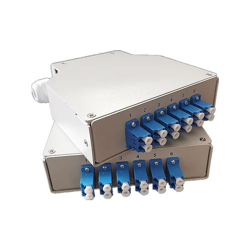 6 port simplex LC Fiber optic terminal enclosure Box