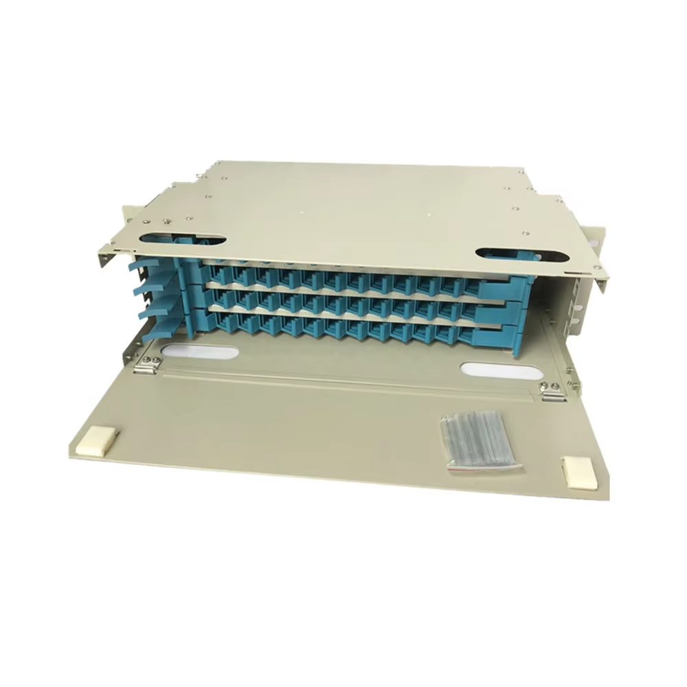 SC/LC/FC or ST 12 core – 288 Cores Rack Mount Fiber Optic Patch Panel Unit Box 19 Inch Optical Distribution Frame ODF