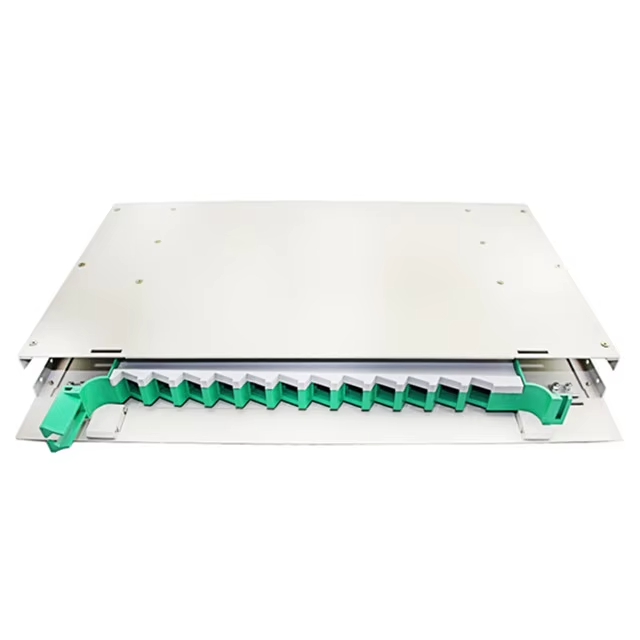 1u 12 Port Drawer Type Rack Mounted Odf Cabinet Fiber Optic Patch Panel