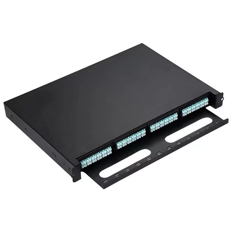 4 FHD Cassettes 1u Rack Mount High Density Slide-out Fibre Patch Panel
