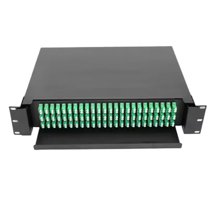 Fiber Optic Patch Panels 96 Cores / 144 Cores Rack Mount Drawing Type Optical Distribution Frame