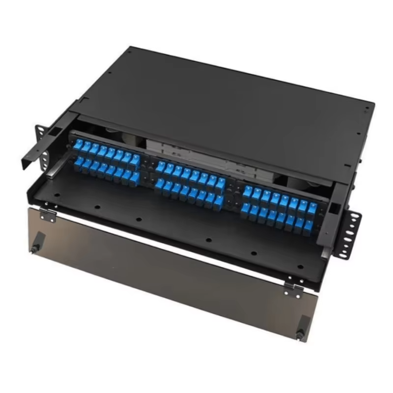 Rack Mount Fiber Enclosure 1U 2U 3U 4U Fully LGX Compatible Slide-out Tray