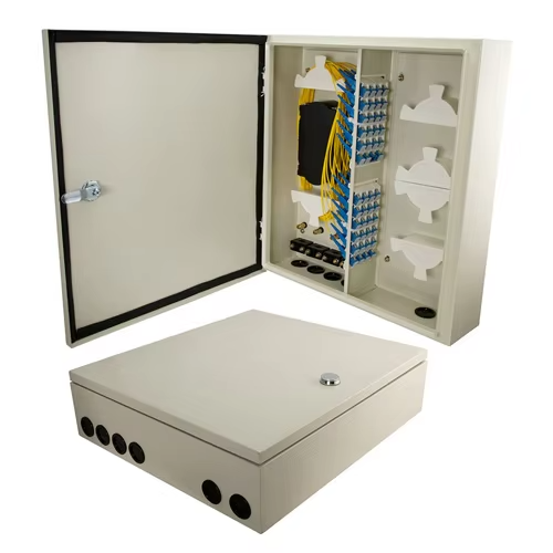 24, 48, 96, 144 Core Wall Mount Odf Fiber Delivery Point (fdp) Metal Fiber Enclosure Wall Box
