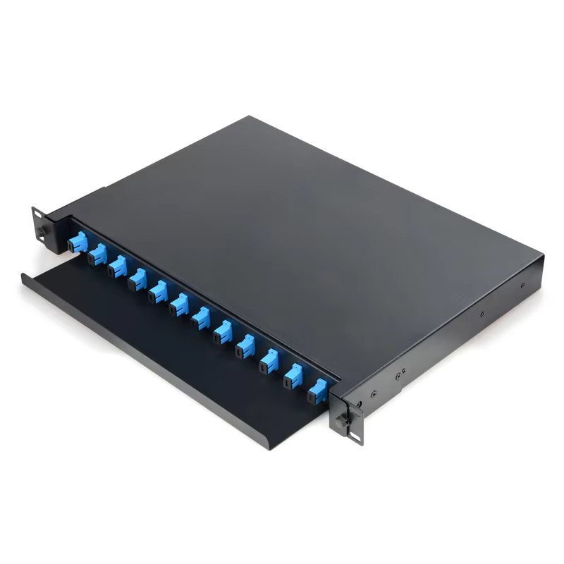1U 19″ Odf 12 Port Fc Apc Fibre Optique ODF