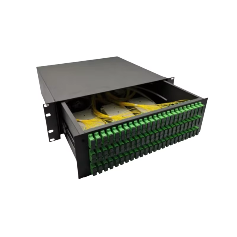 Fiber Optic Patch Panels 96 Cores / 144 Cores Rack Mount Drawing Type Optical Distribution Frame