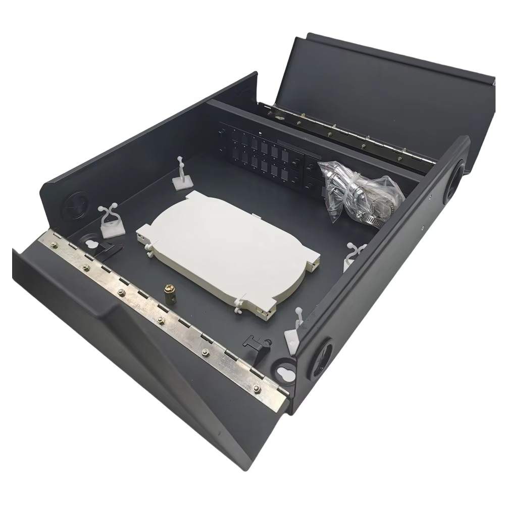 24 Couplers SC Simplex Indoor Wall Mounted Fiber Optic Distribution Box