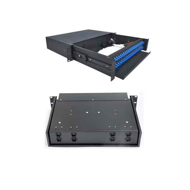 48 / 72 Ports 2u SC Simplex Fiber Optical Drawer Patch Panel