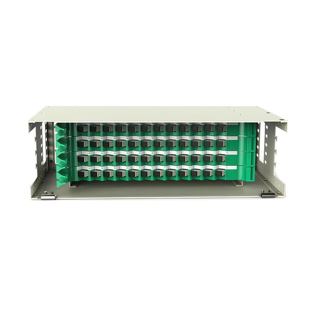 SC/LC/FC or ST 12 core – 288 Cores Rack Mount Fiber Optic Patch Panel Unit Box 19 Inch Optical Distribution Frame ODF