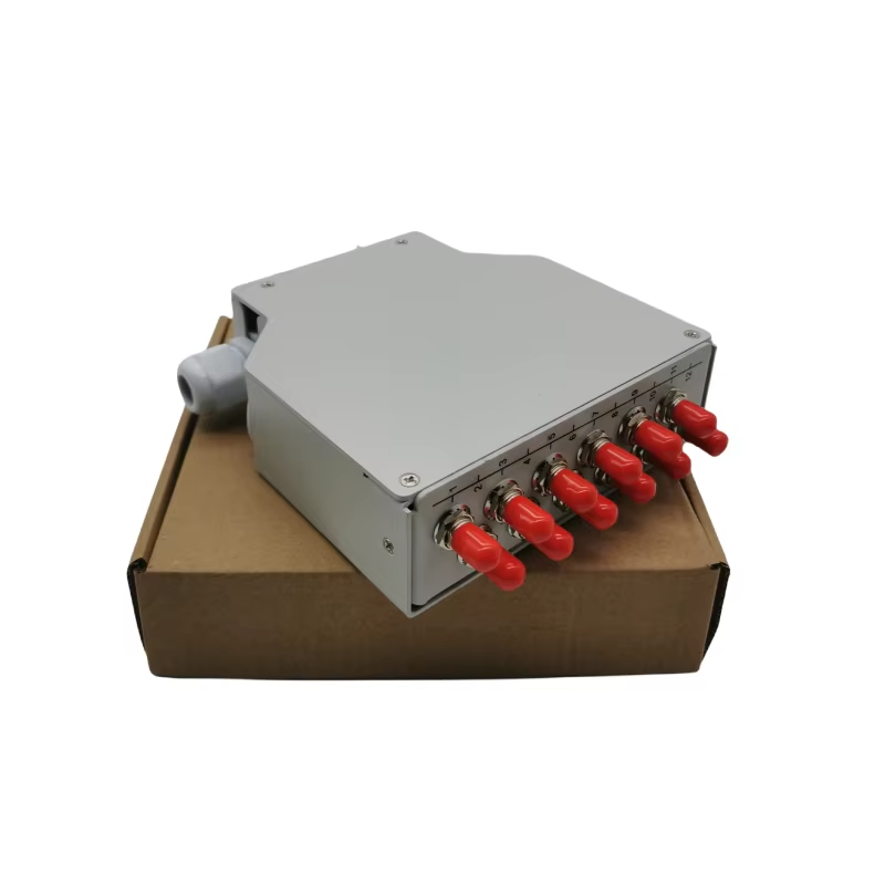 12-port ST FC DIN-rail Mounting Fiber Optics Wall Box
