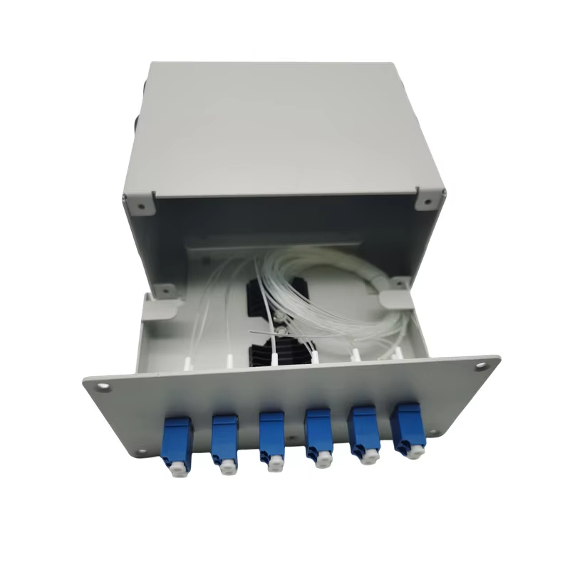 12 Core Duplex Ports LC Terminal Mounting Housing Fiber Patch Panel