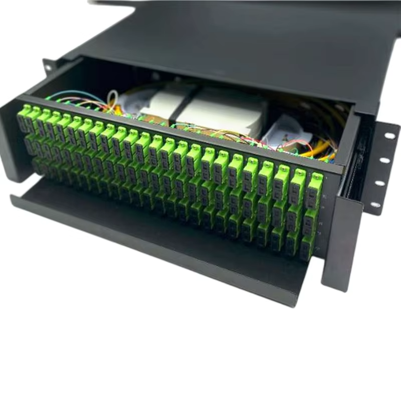 FTTH 4u 144/288 core Sc/apc Fiber Optic Patch Panel Sliding Odf Fibre Optical Terminal Box