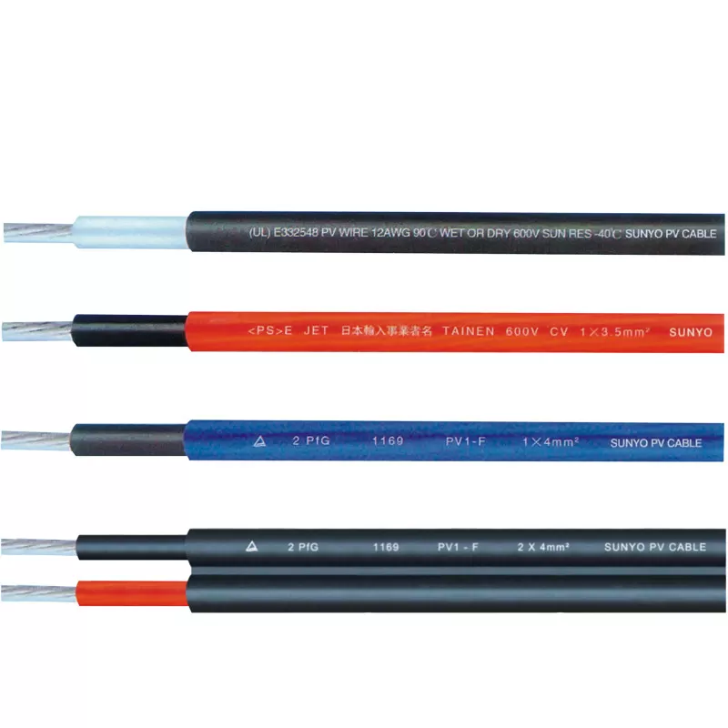 6mm2 / 4mm2 H1Z2Z2-K Solar PV Photovoltaic Cable TUV Certification