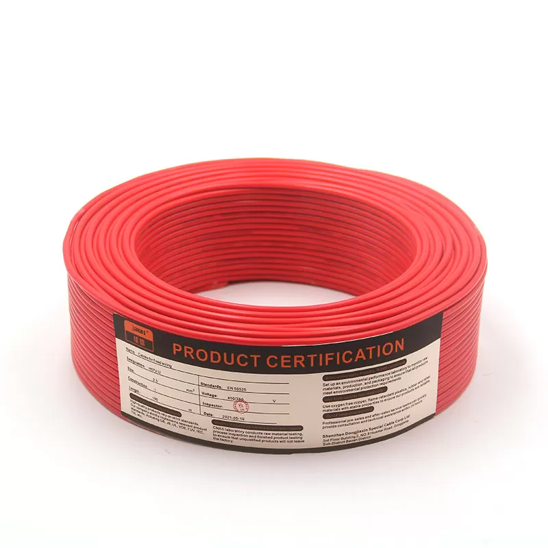 2.5-10mm2 H07V-K Household Electrical Cable Copper Conductor Pvc Insulation