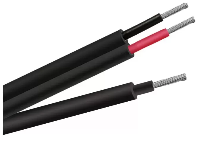 Solar photovoltaic DC cable jacket and conductor samples